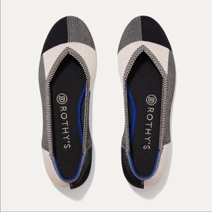 BNIB Rothy’s The Flat Captoe Black Size 10